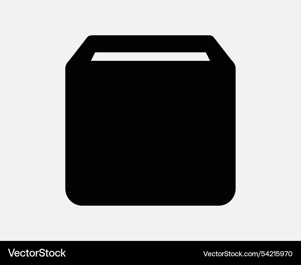Box storage cube square container store icon Box storage cube square container store icon vector image