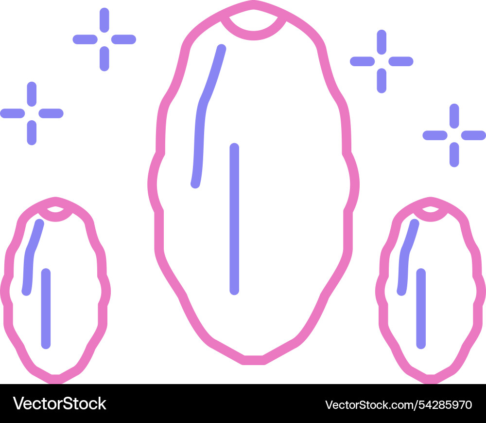 Dates line two colour icon Vector Image