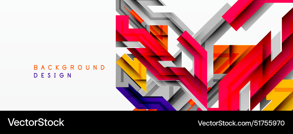 Dynamic lines geometric background Dynamic lines geometric background vector image