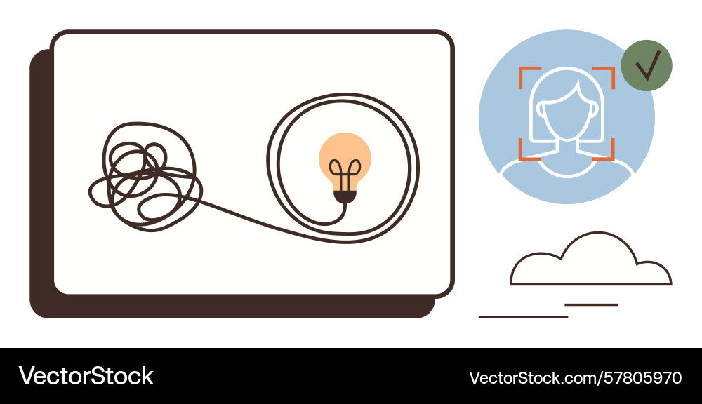 Simplifying complexity and innovative identity Simplifying complexity and innovative identity Vector Image