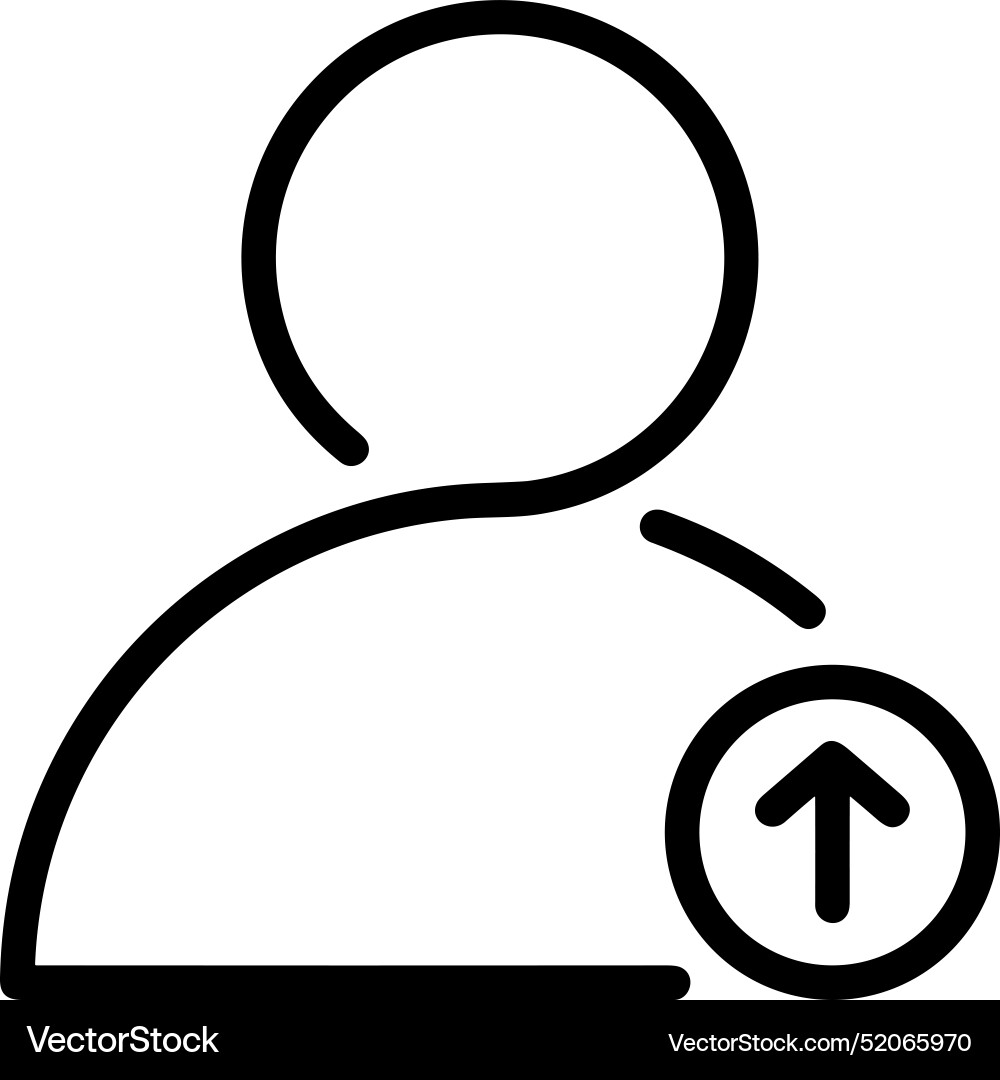 Upload outline icon symbol image Upload outline icon symbol image Vector Image