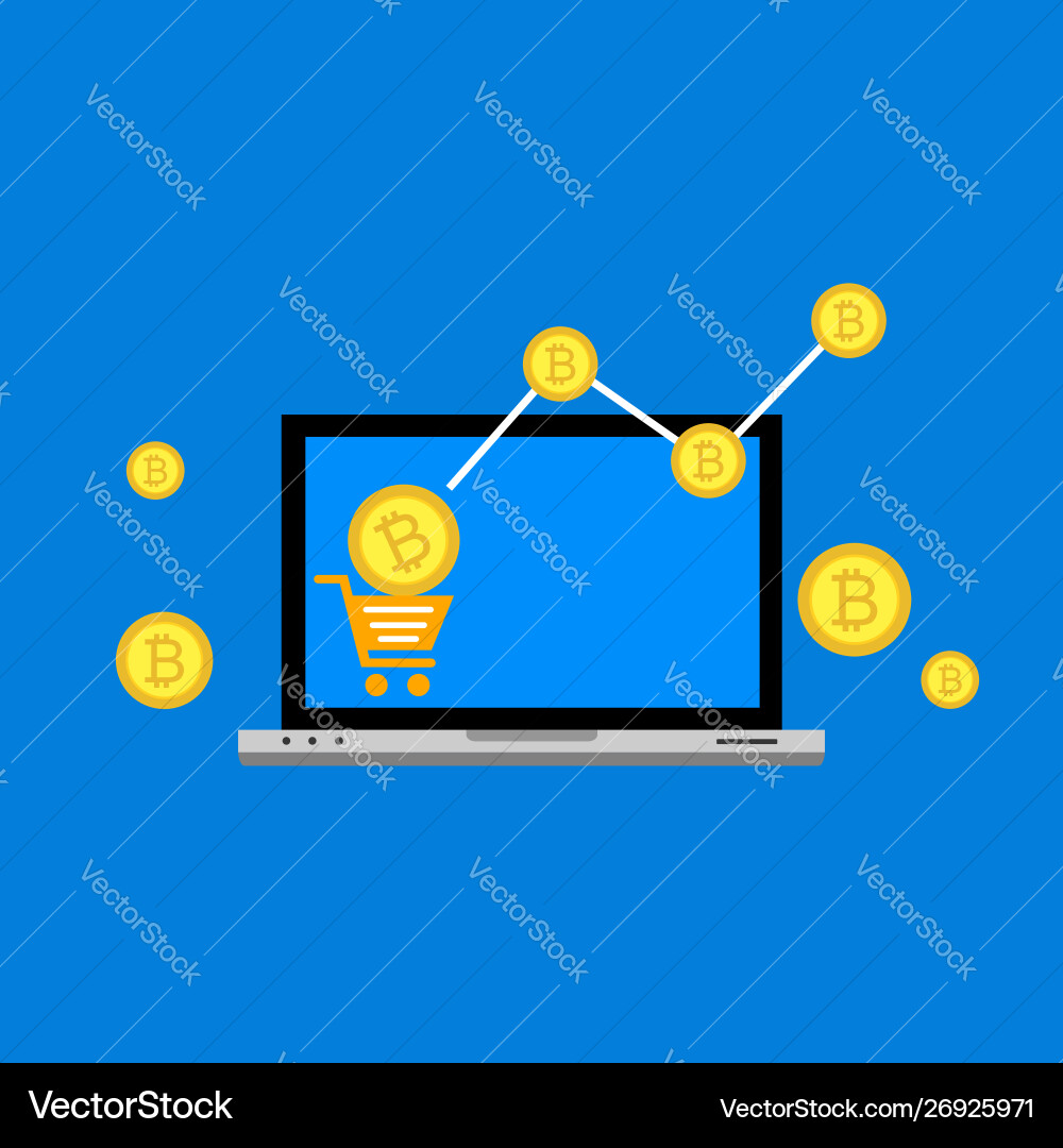 Blockchain scheme mining crypto currency server Blockchain scheme mining crypto currency server vector image