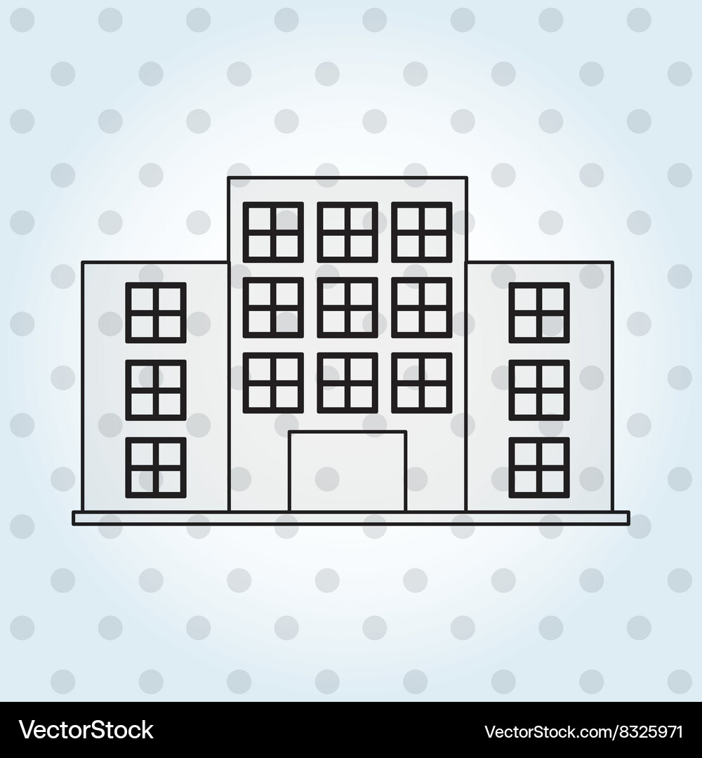 Building front design Vector Image