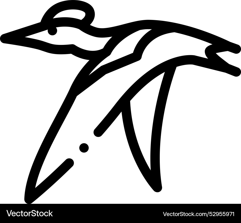 Dinosaur icon thin linear style design isolated Dinosaur icon thin linear style design isolated vector image
