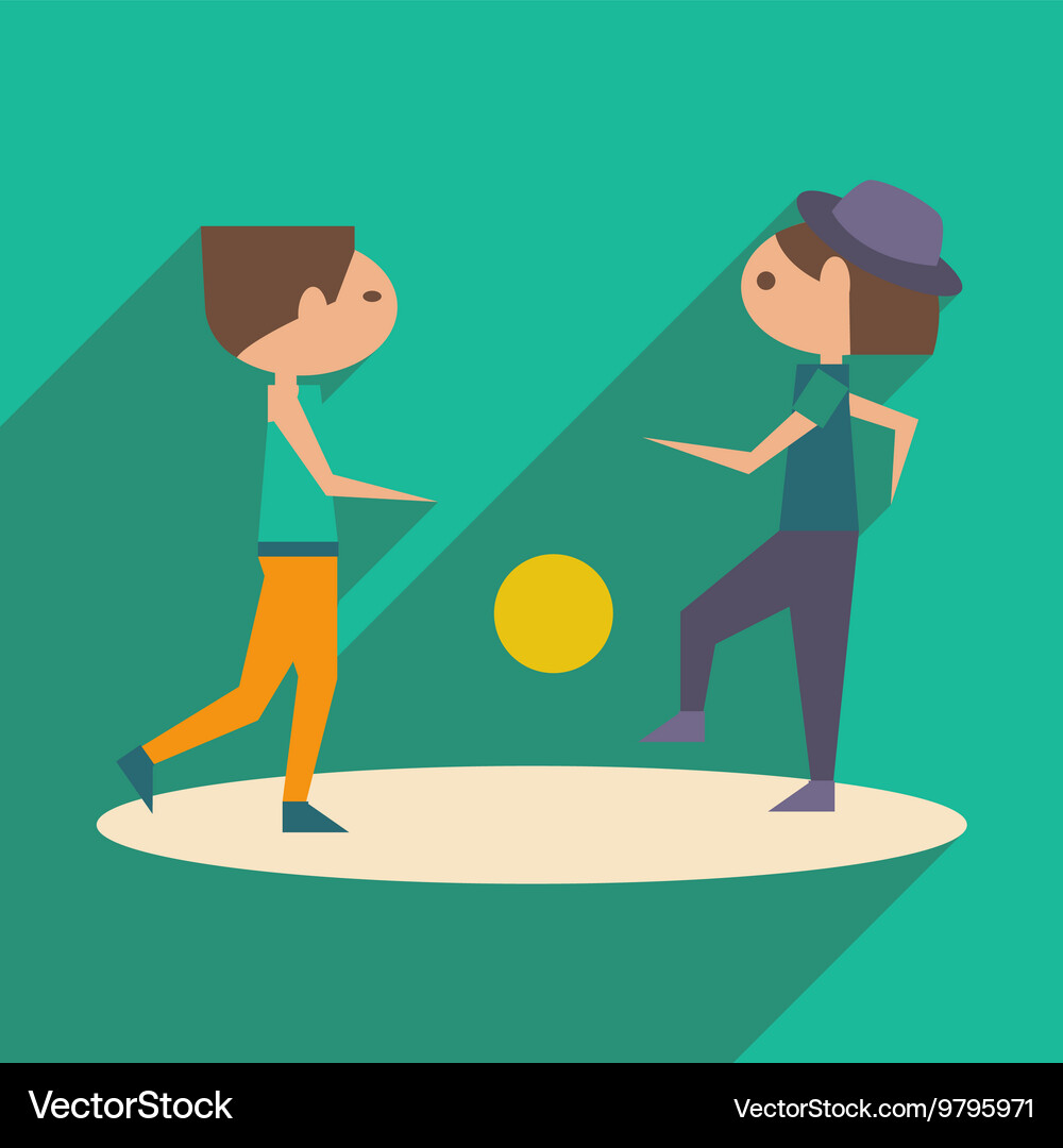 Flat with shadow icon and mobile application Vector Image