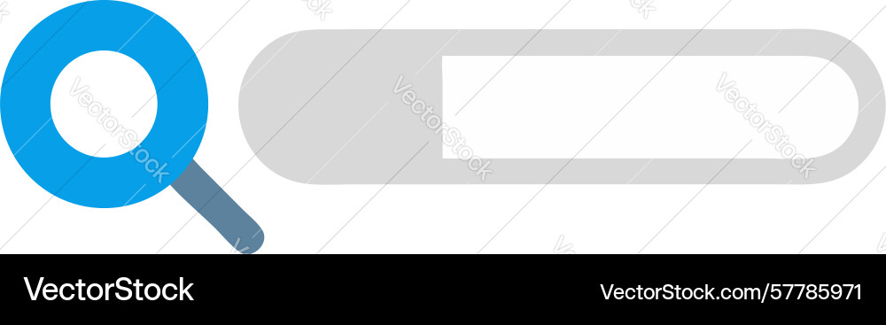 Modern search icon with input bar design design vector image