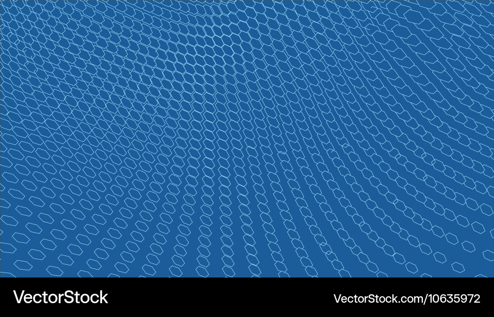 Abstract 3d illuminated distorted mesh sphere Vector Image