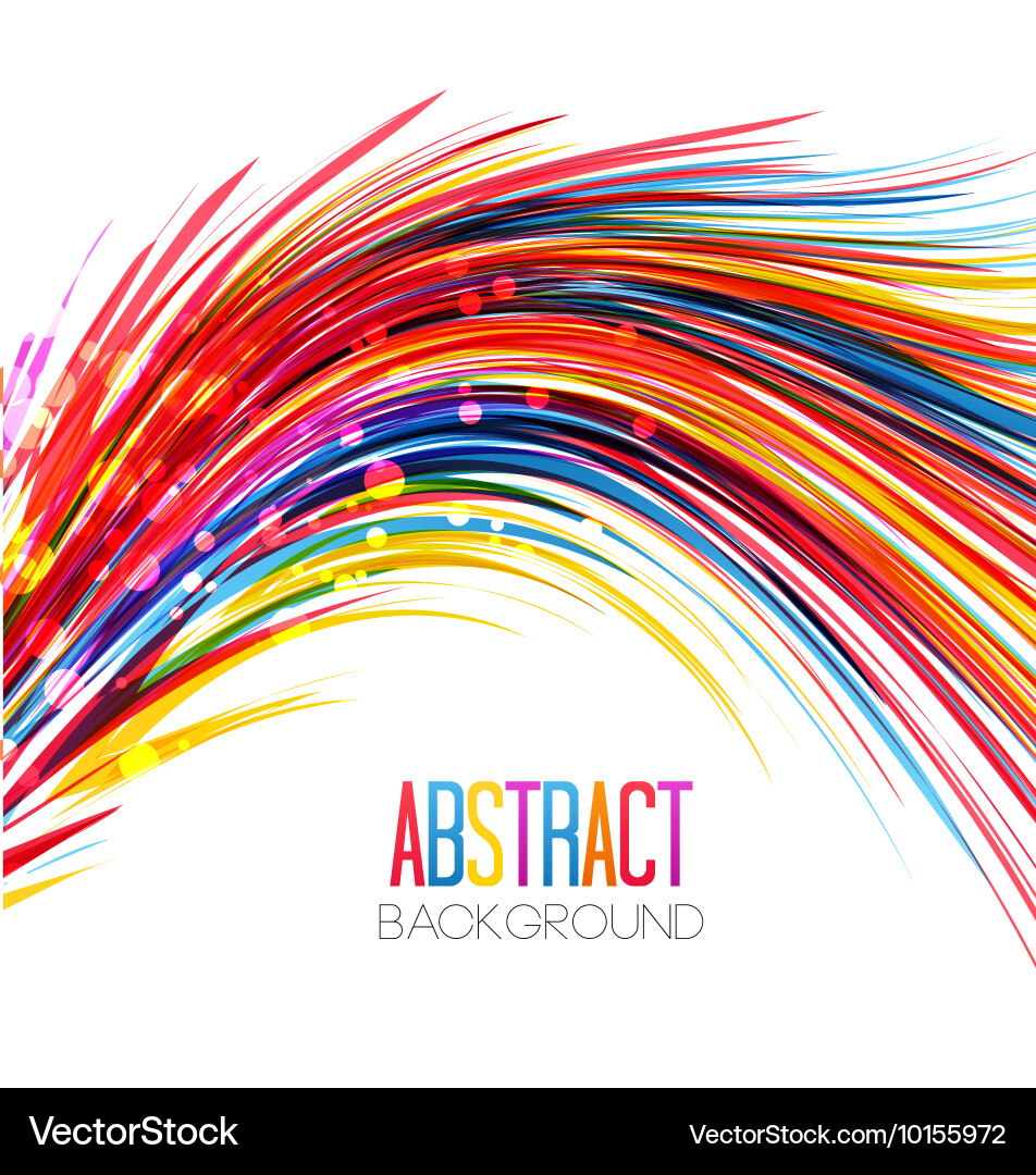 Abstract Colorful Line Background vector image