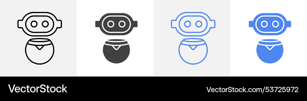 Robot icon set use for web Vector Image