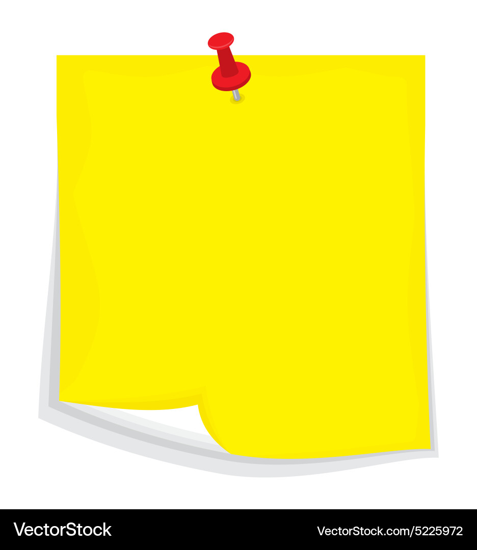 Sticky note4 resize Vector Image