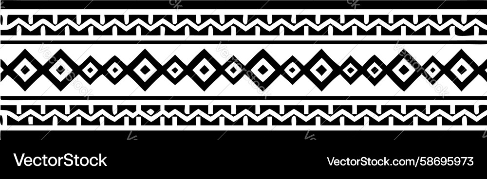 Black Zigzag Border Pattern Vector Image