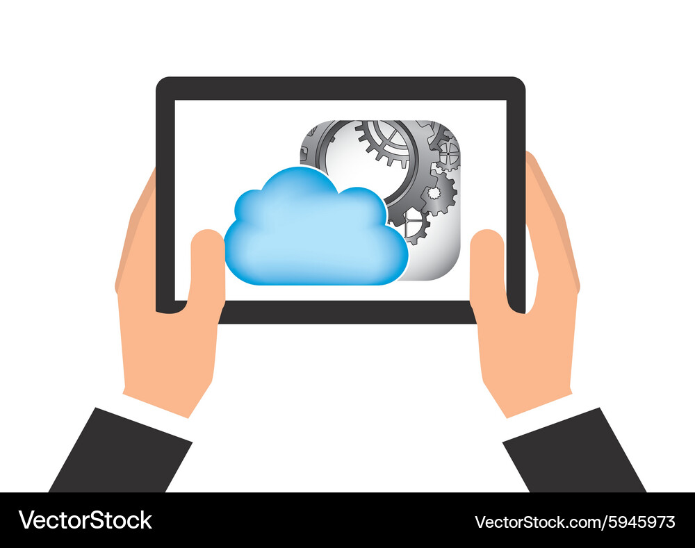 Cloud computing Vector Image