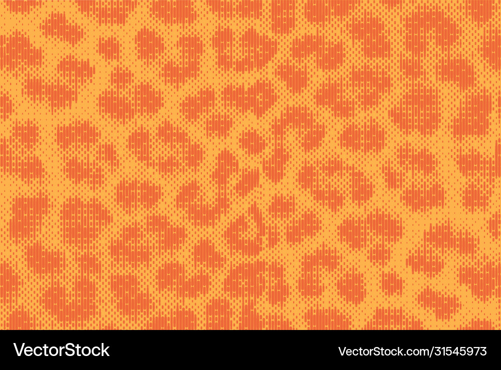Leopard pixel art style stains pattern design Leopard pixel art style stains pattern design vector image