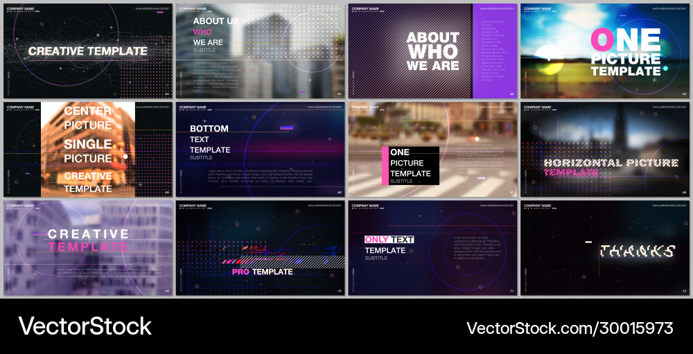 Presentations design templates with lines Presentations design templates with lines vector image