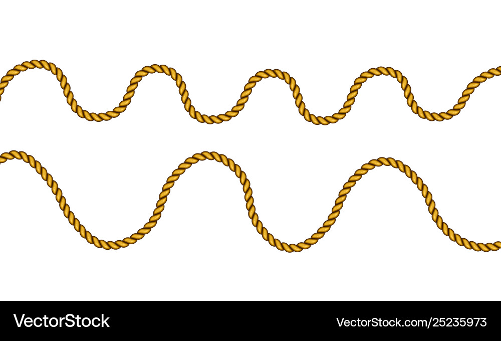 Realistic fiber ropes Realistic fiber ropes vector image