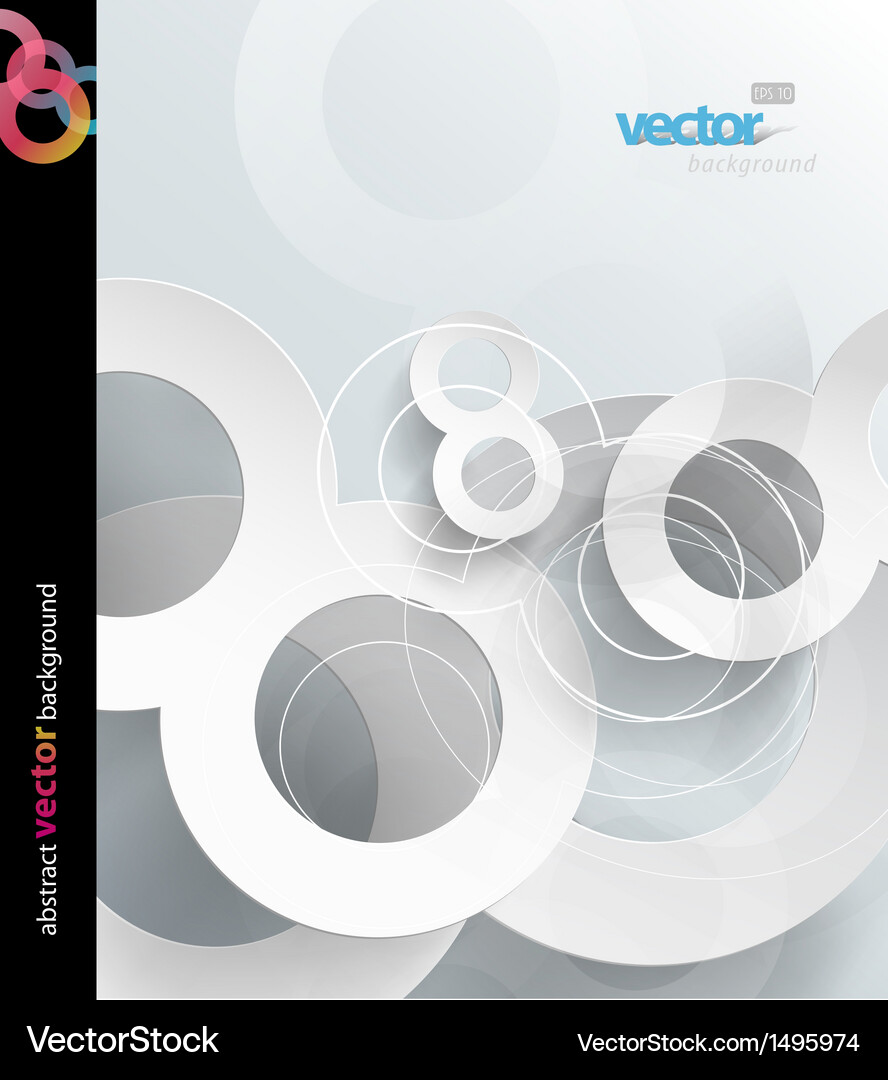 Abstract background with circles Vector Image