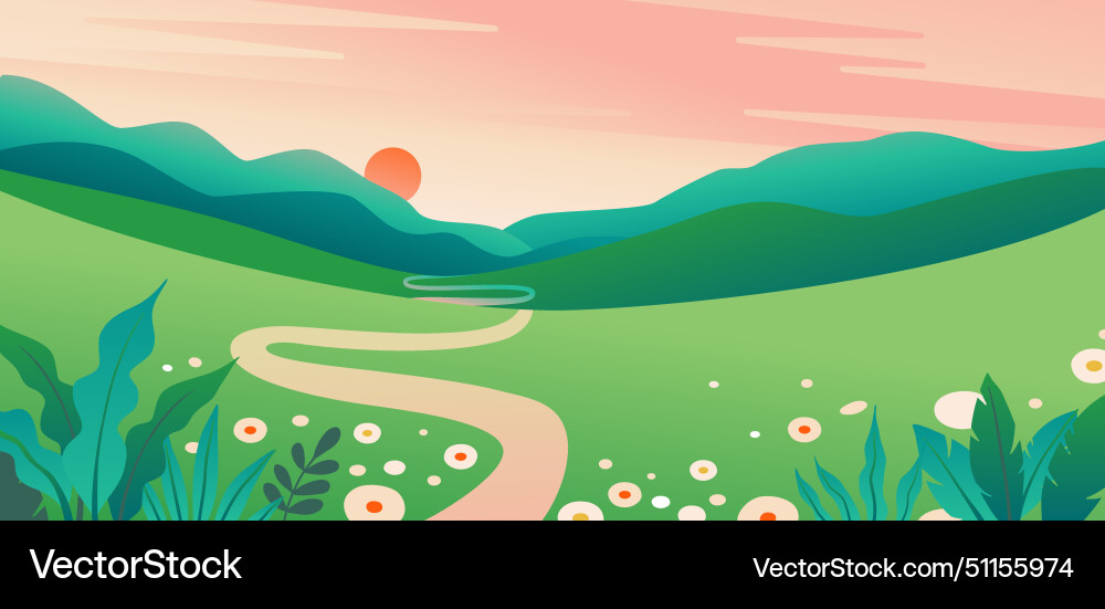 In flat simple style with copy space for text In flat simple style with copy space for text vector image