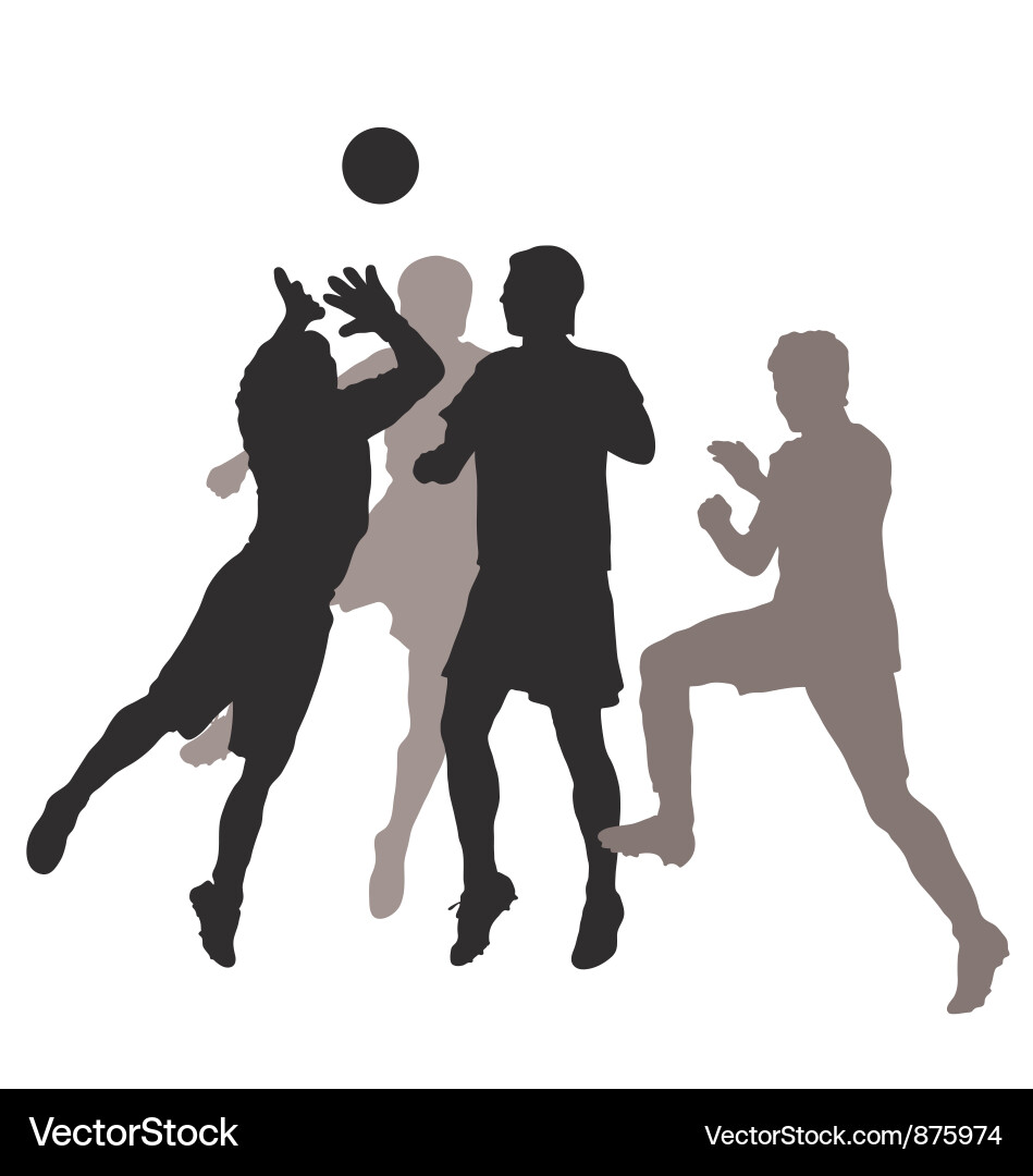 Soccer silhouette Vector Image