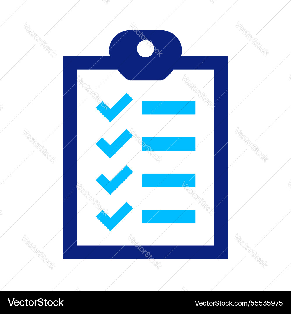 Check list icon checklist task or clipboard Vector Image