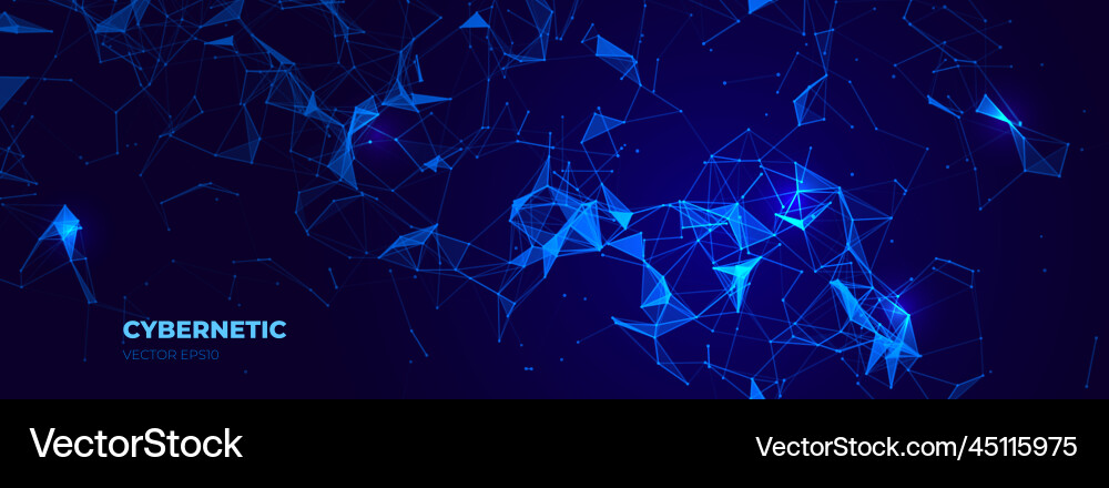 Futuristic Network Background Vector Image