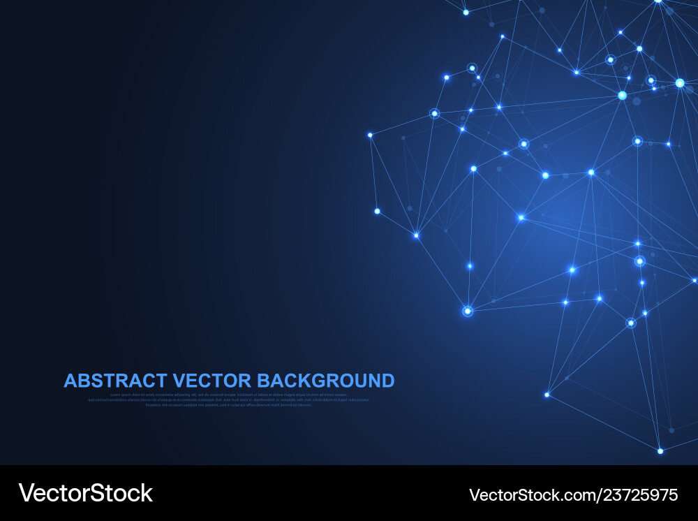 Global network connections with points and lines Global network connections with points and lines vector image