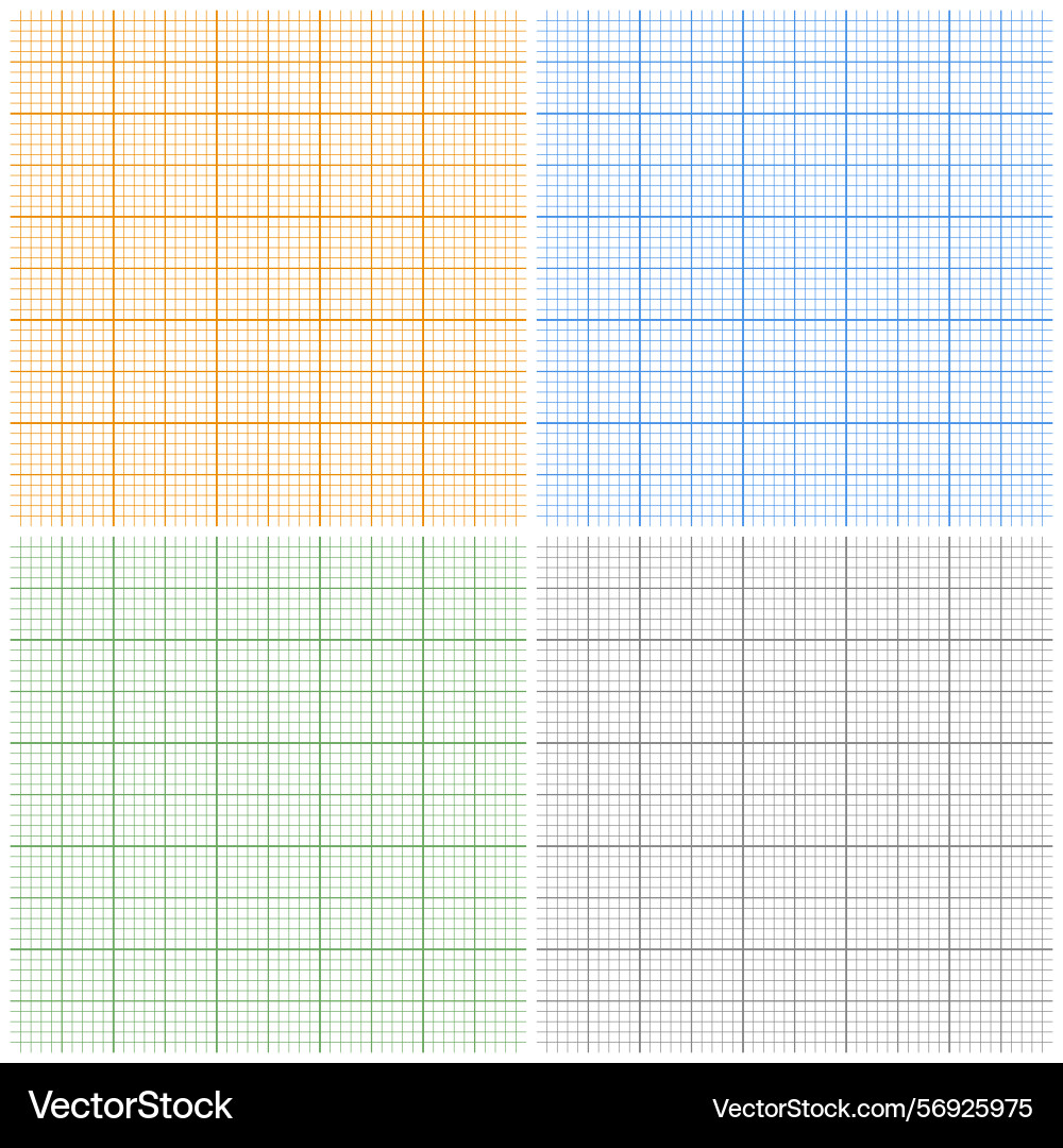 Graph paper sheets with grid millimeter Graph paper sheets with grid millimeter vector image