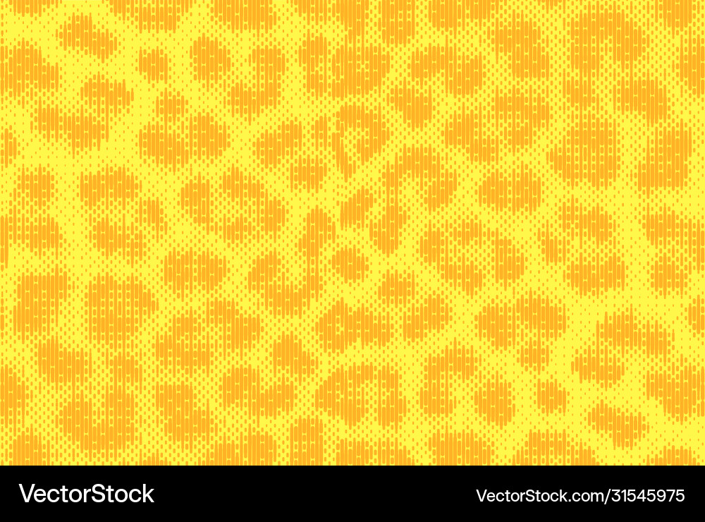 Leopard pixel art style stains pattern design Leopard pixel art style stains pattern design vector image