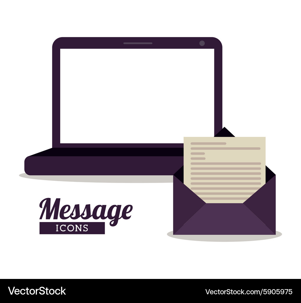 Message design Vector Image