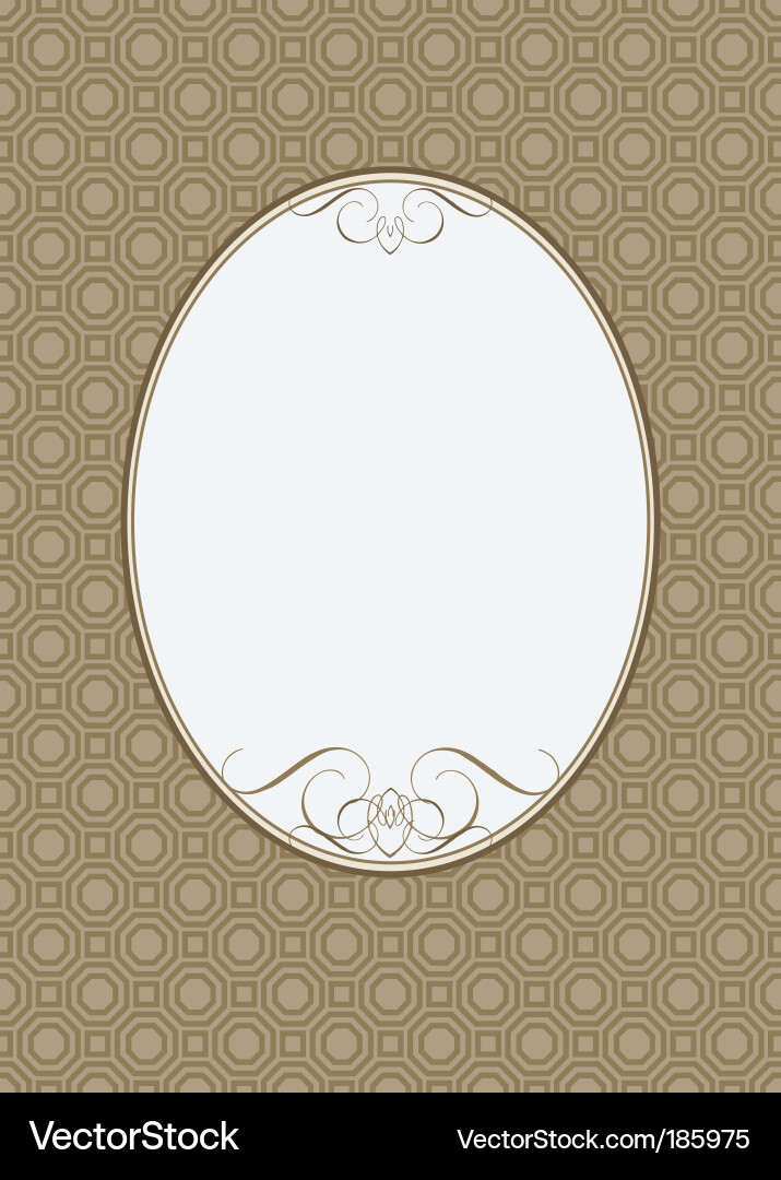 Pattern and frame vector image