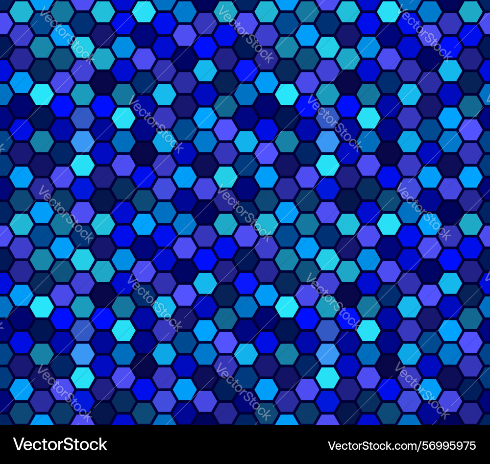 Seamless pattern of hexagonal tiles vector image