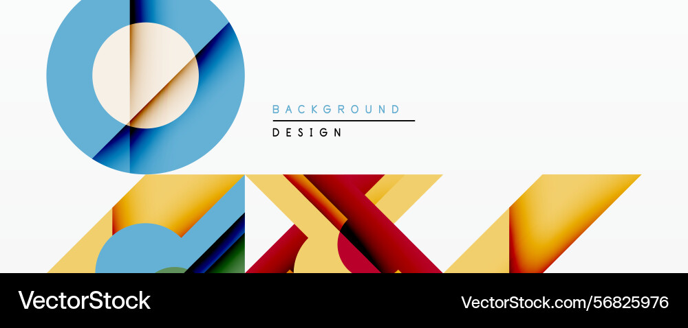 Abstract geometric shapes create dynamic Abstract geometric shapes create dynamic vector image
