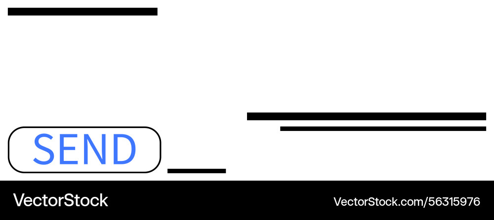 Digital Messaging Interface vector image