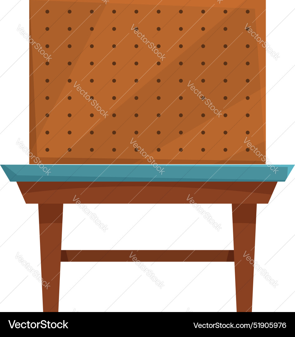Empty pegboard stand for retail displaying Empty pegboard stand for retail displaying vector image