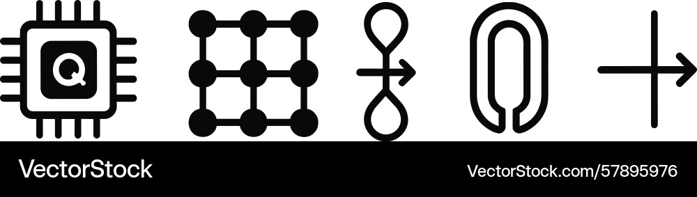 Modern tech symbols representing concepts Modern tech symbols representing concepts vector image