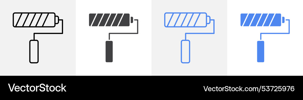 Roller icon set use for web Vector Image