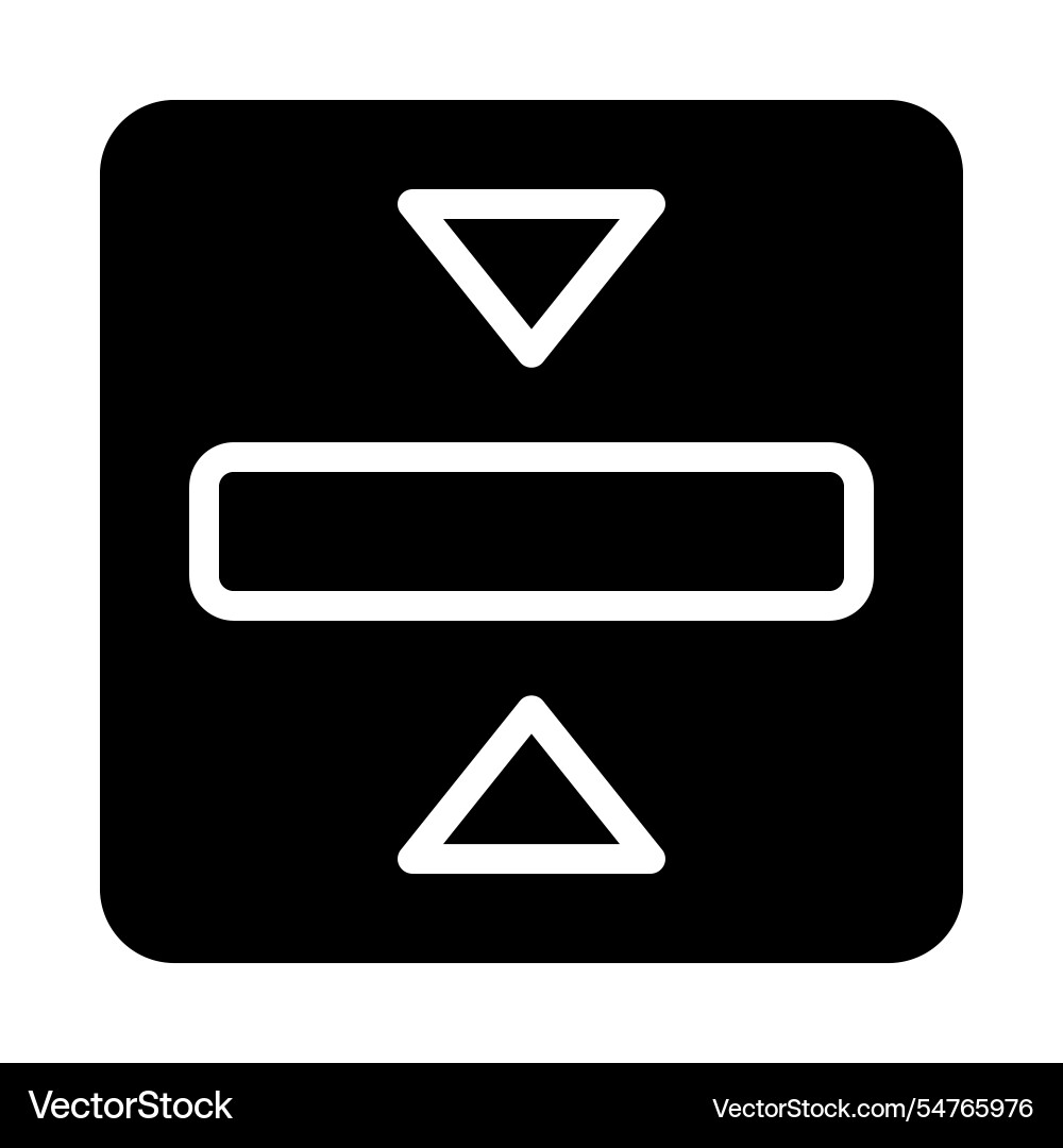 Vertical alignment icon concept of text Vertical alignment icon concept of text vector image