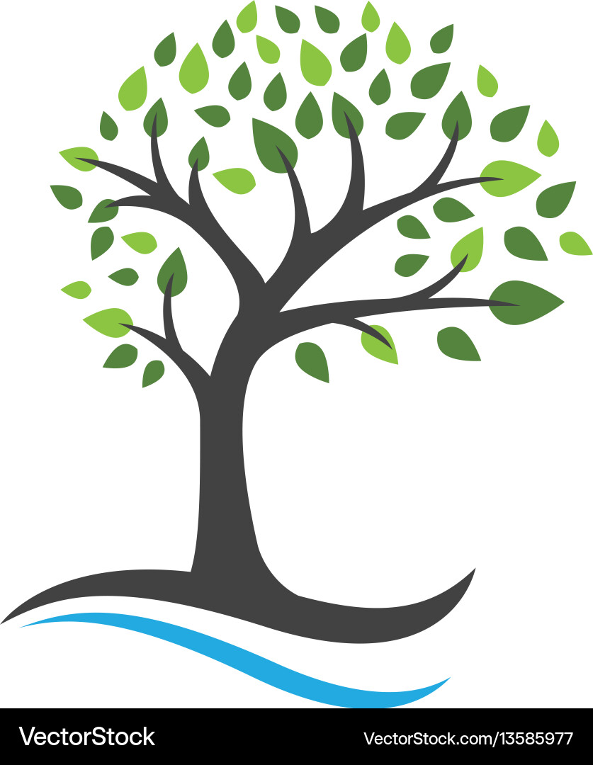 Elegant Tree Logo Template Royalty Free Vector Image