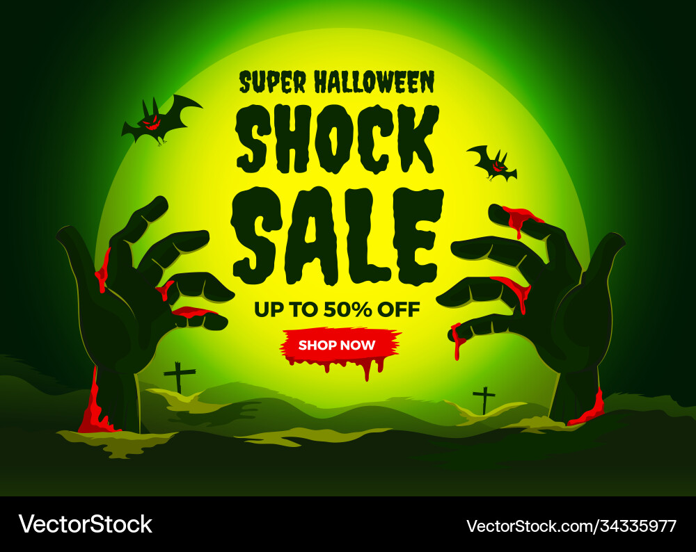 Halloween sale 04 vector image