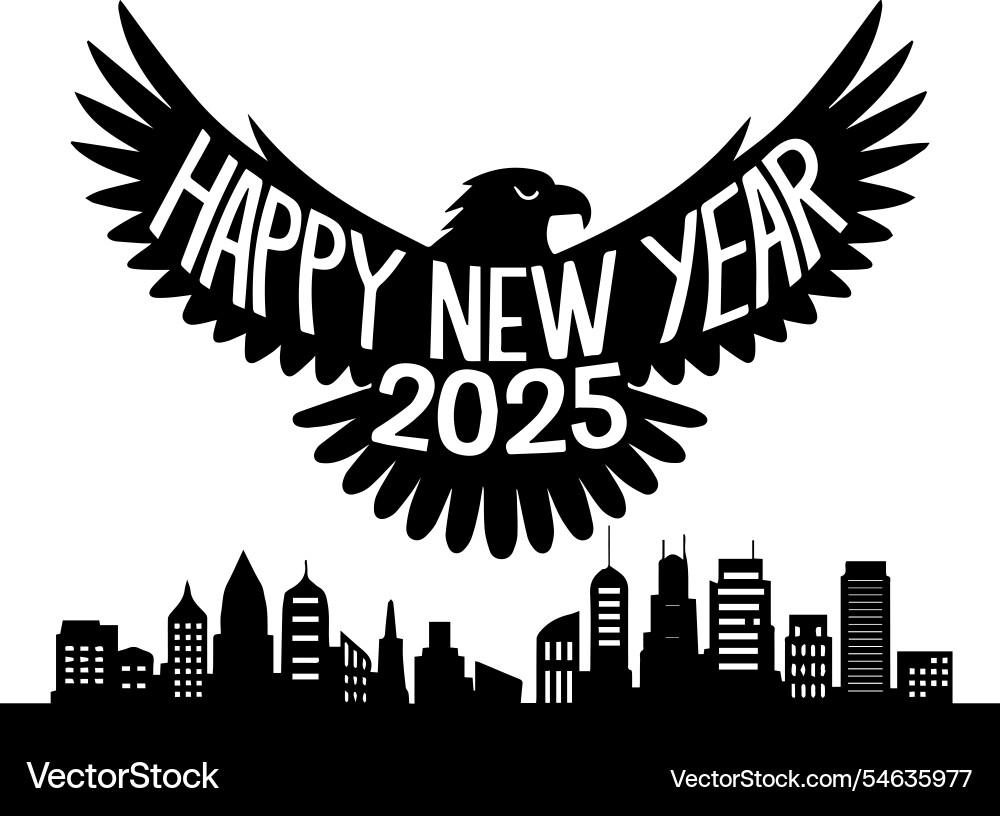Happy new year2025 tshirt design18 Royalty Free Vector