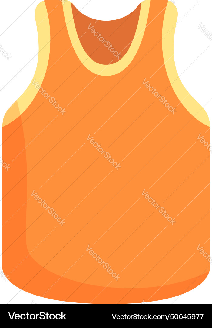 Sport shirt vest icon cartoon running Sport shirt vest icon cartoon running vector image