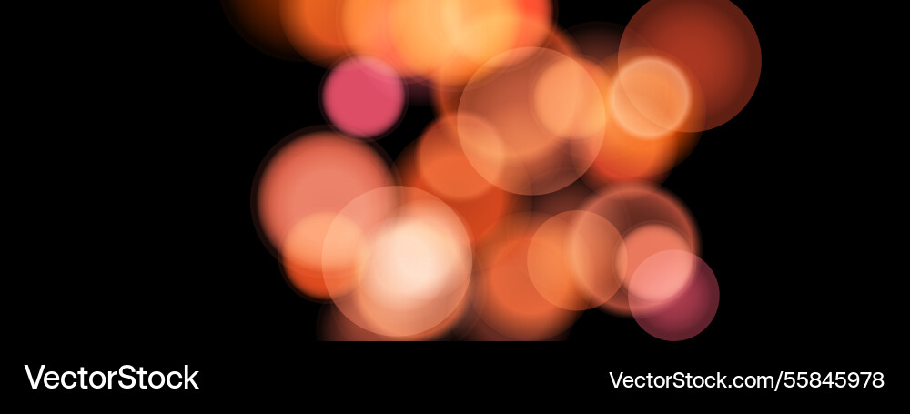Abstract color shining bokeh isolated Vector Image