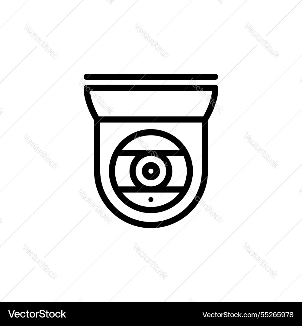 Cctv icon video surveillance made linear style Cctv icon video surveillance made linear style vector image