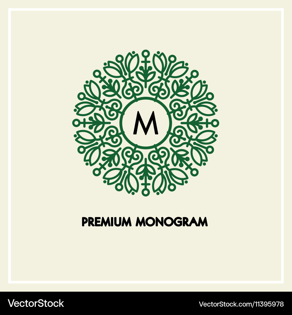 Conceptual template round logo design Royalty Free Vector