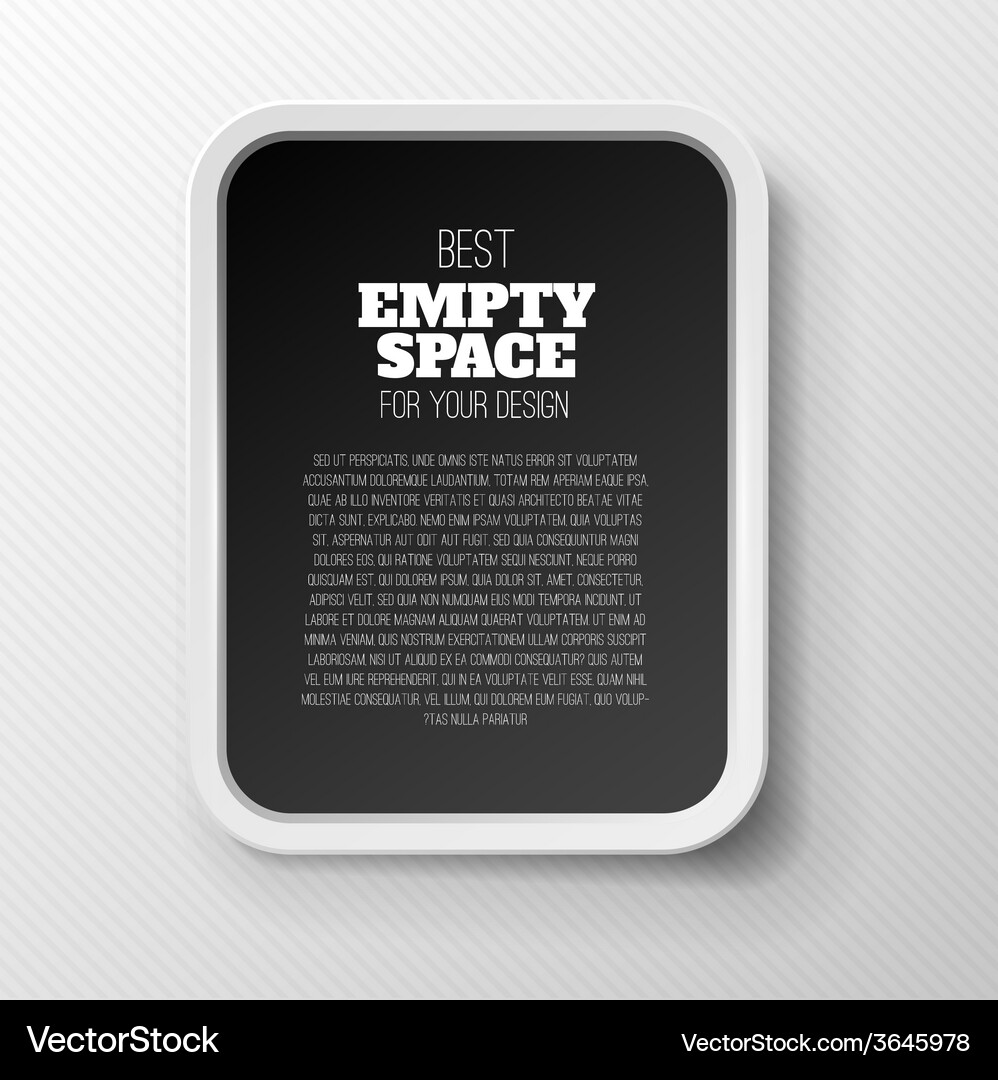 Empty frame concept Vector Image