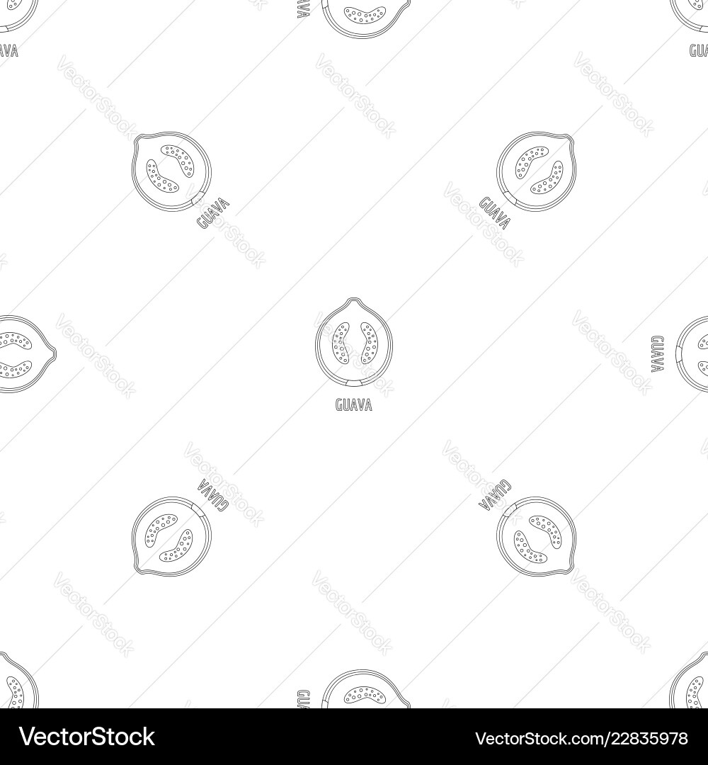 Guava pattern seamless Guava pattern seamless Vector Image