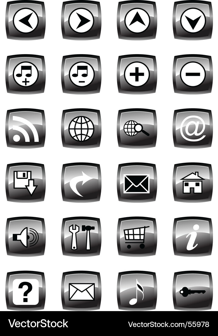 Web icons Vector Image