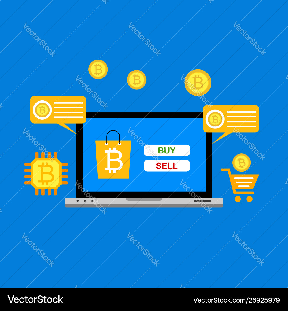 Blockchain scheme mining crypto currency server Blockchain scheme mining crypto currency server vector image