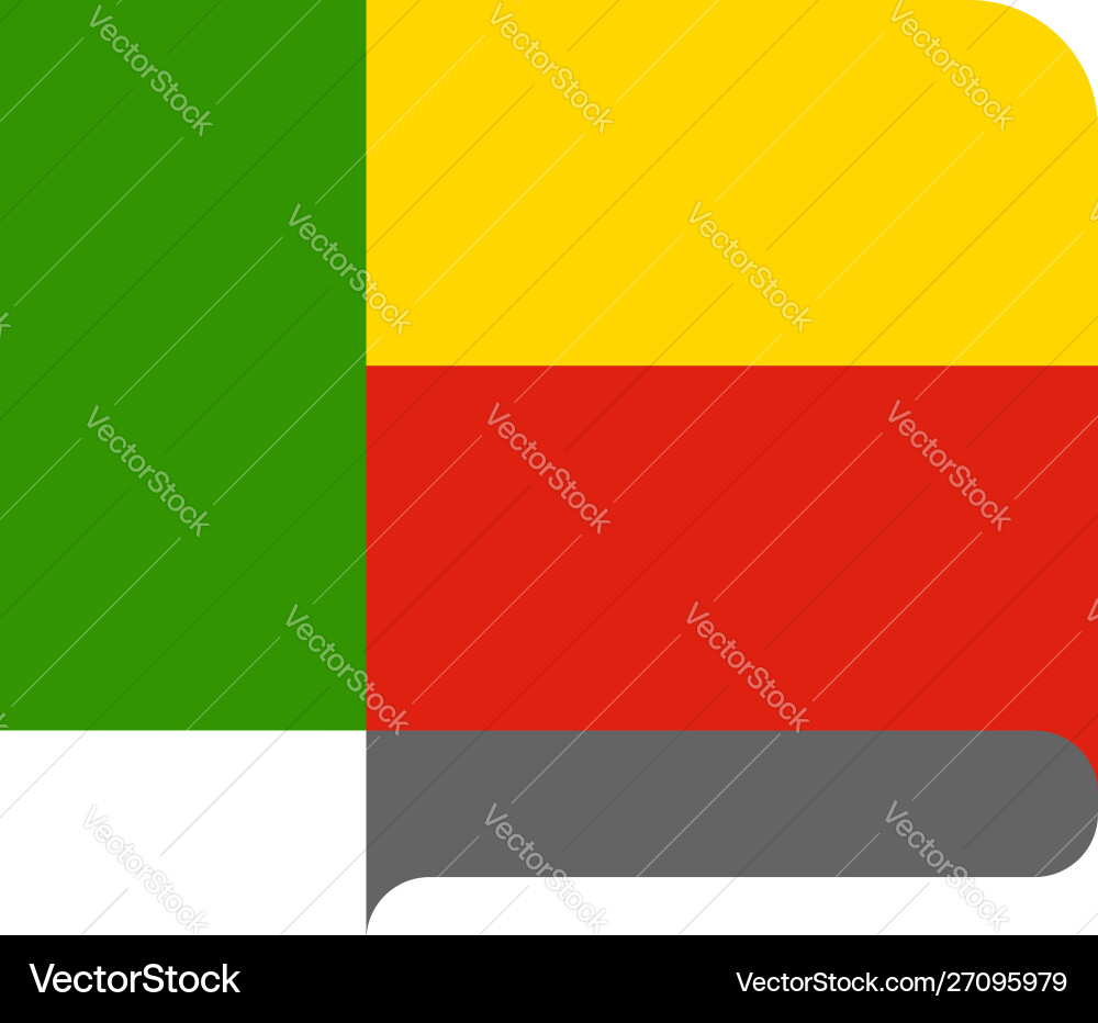 Flag horizontal shape pointer for world map Flag horizontal shape pointer for world map Vector Image