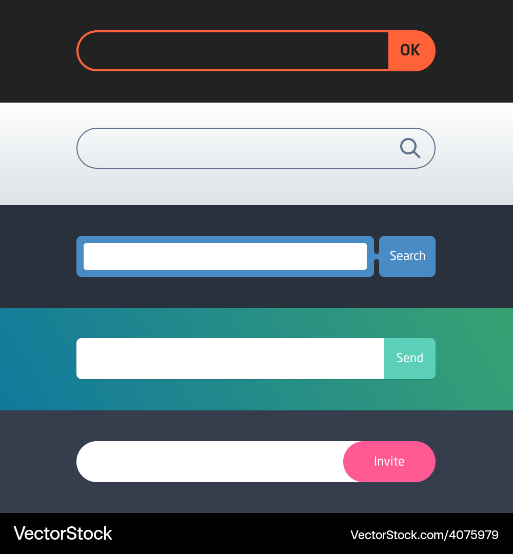 Form Templates - Web & Mobile vector image