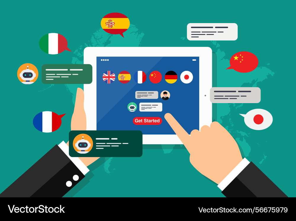 Learning of different foreign languages through Learning of different foreign languages through vector image